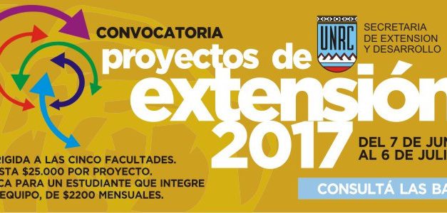 Alto nivel de respuesta a la convocatoria de proyectos de extensión 2017