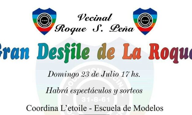 Desfile de la Vecinal Roque Sáenz Peña