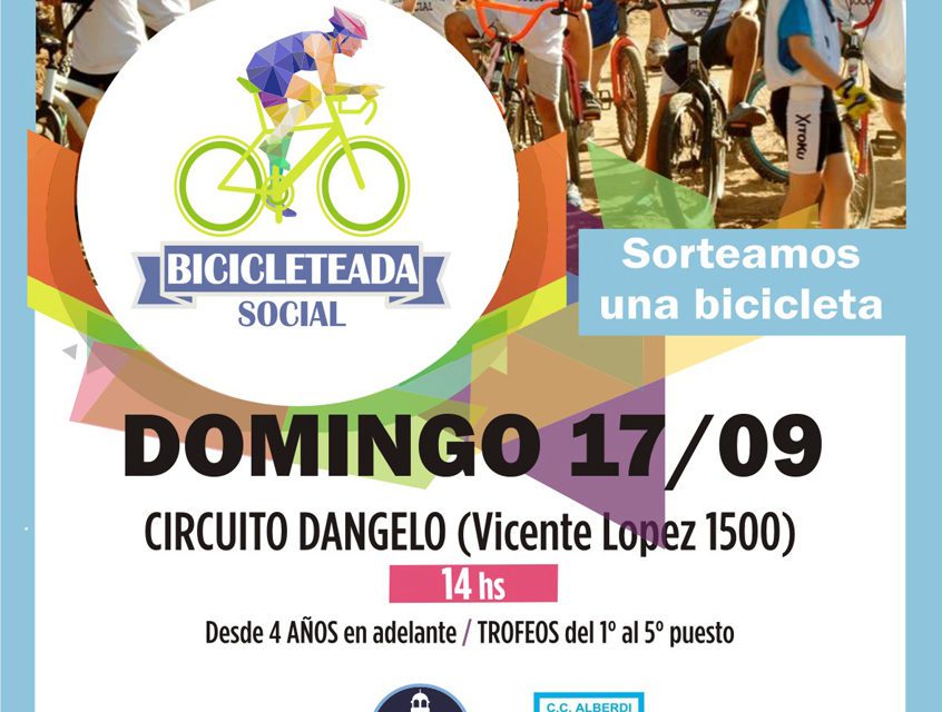 Se realizará una nueva edición de la Bicicleteada Social en Barrio Alberdi