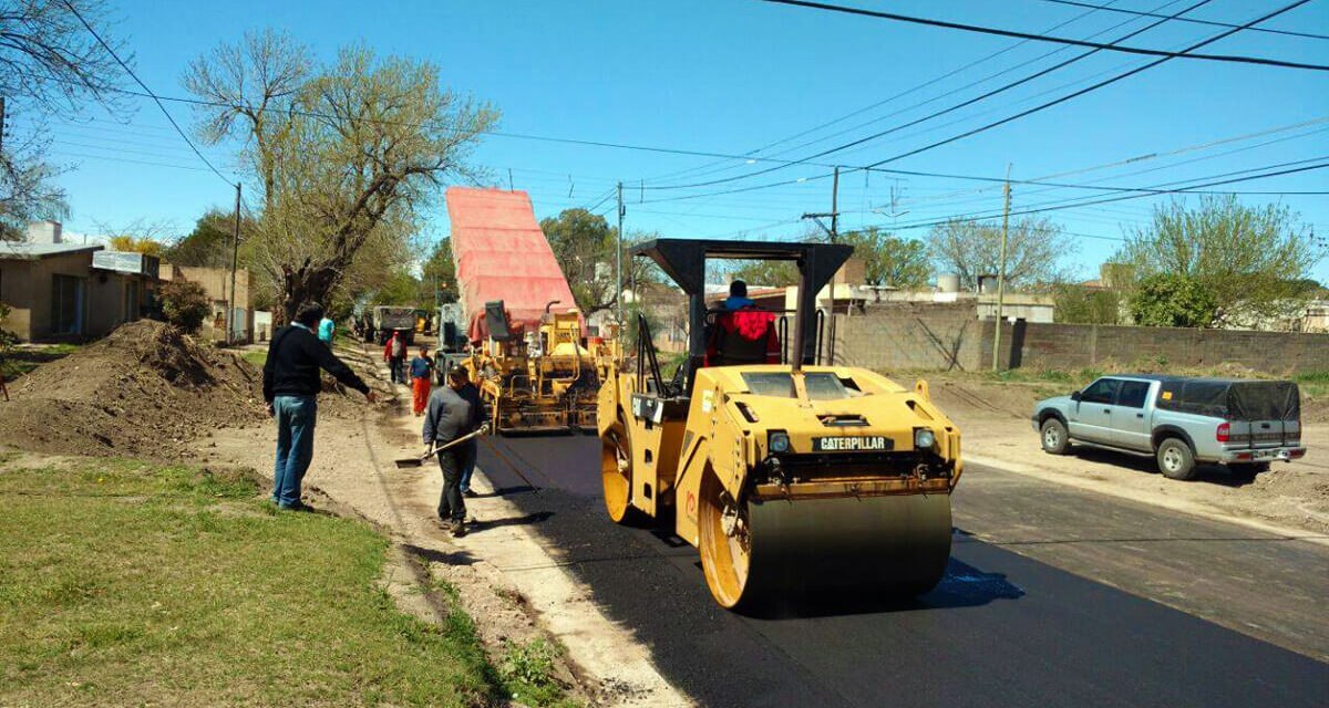 Avanzan las obras de infraestructura vial en Banda Norte