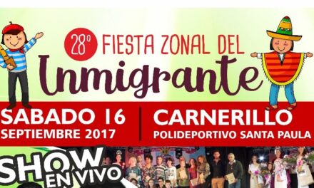Carnerillo se prepara para una nueva Fiesta Zonal del Inmigrante