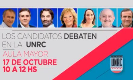 Los candidatos debaten en la UNRC