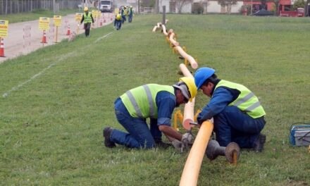 Comenzó la obra de tendido de la red domiciliaria de gas en Reducción