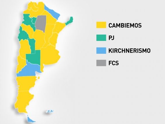 Así quedó el mapa político de la Argentina