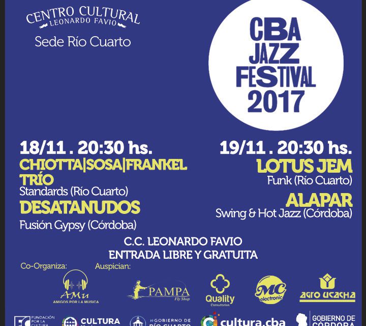 Se viene el 9° Festival Internacional de Jazz de Córdoba