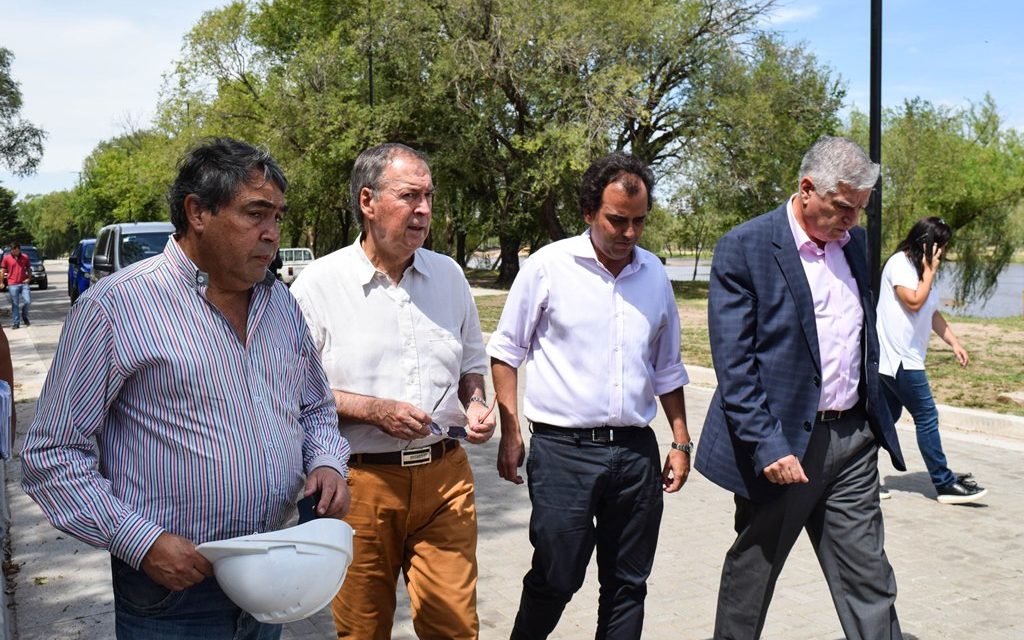 Schiaretti recorrió la obra del Parque de la Costanera Norte en Río Cuarto