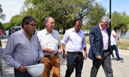 Schiaretti recorrió la obra del Parque de la Costanera Norte en Río Cuarto