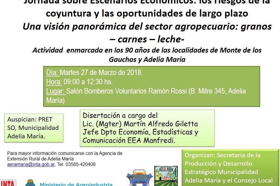 Jornada sobre escenarios económicos en el sector agropecuario