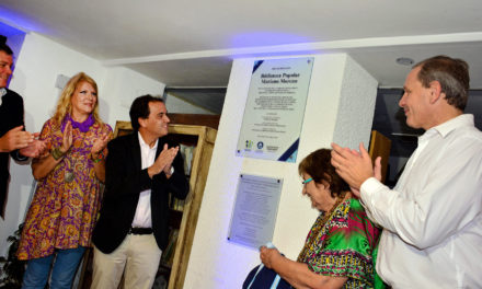 Llamosas inauguró las obras de refacción en la Biblioteca Mariano Moreno
