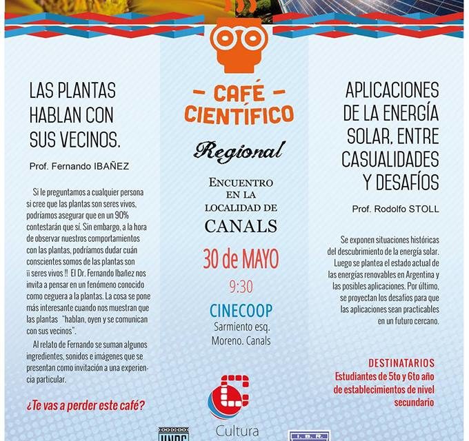 UNRC: Café Científico en la región