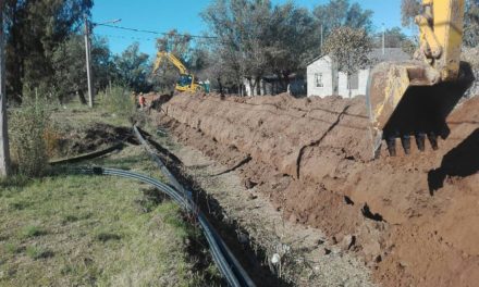 Avanza la Obra de Gas Natural en Villa Huidobro