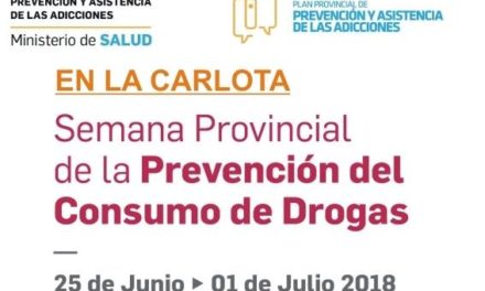 La Carlota: comenzó la “semana provincial de la prevención del consumo de drogas”