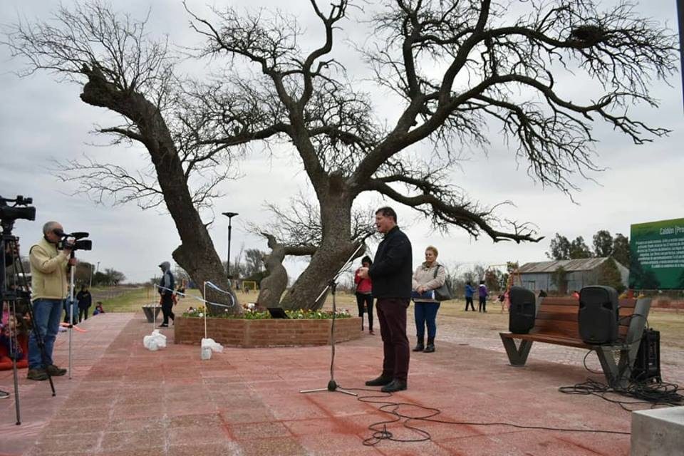 Se inauguró un espacio de recreación en La Cautiva