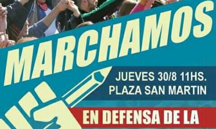 Distintas actividades se desarrollan en el marco del plan de lucha docente