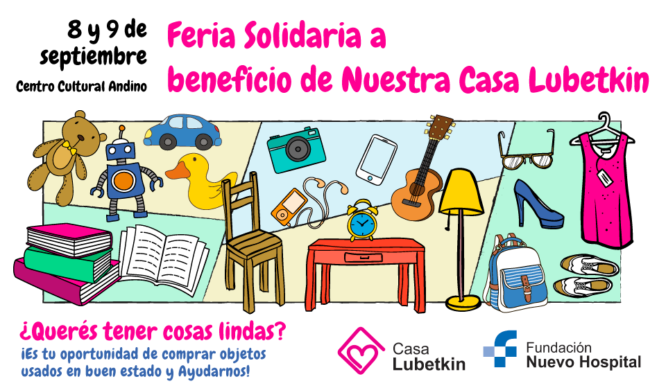 Se realizará una Feria Solidaria a beneficio de Casa Lubetkin