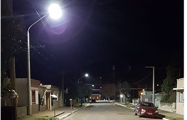 Se instalan en Alcira Gigena más de 200 luces led