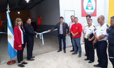 Inauguración de las instalaciones de Defensa Civil de la Municipalidad de La Cruz