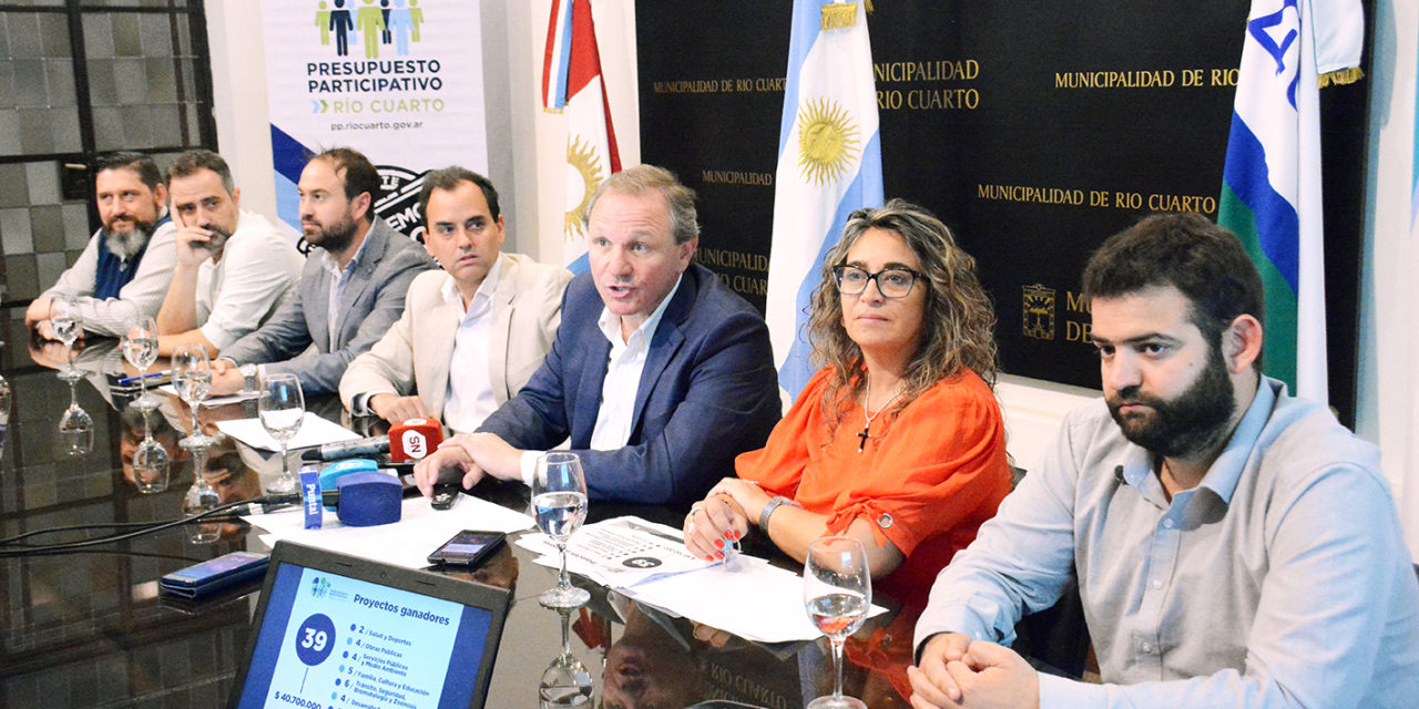 ​Más de 45 millones de pesos destinados al Presupuesto Participativo 2019