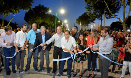 Río Cuarto: Inauguración de la obra en Avenida Colombres