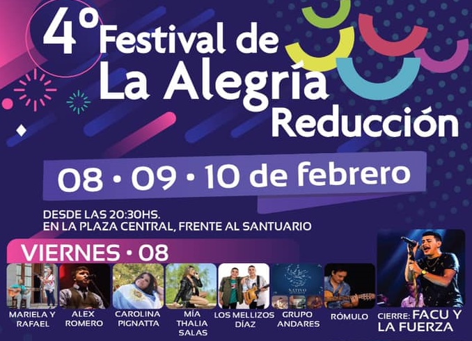 Reducción se prepara para el 4° Festival de la Alegría