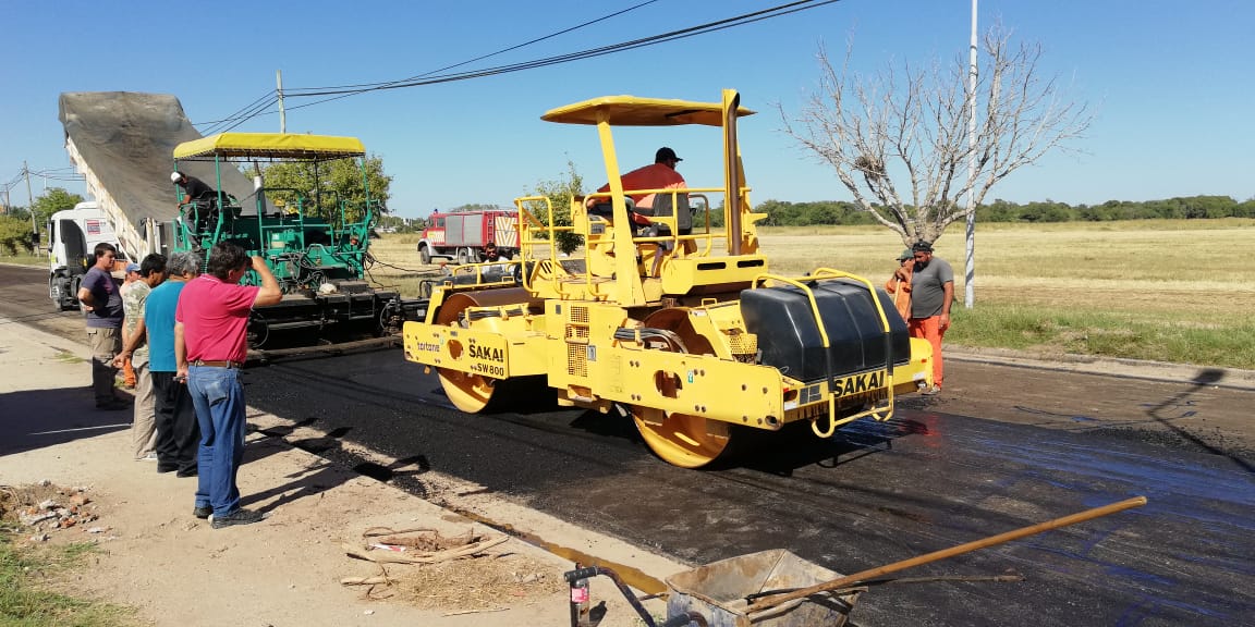 Río Cuarto: Repavimentación de calle Dinkeldein