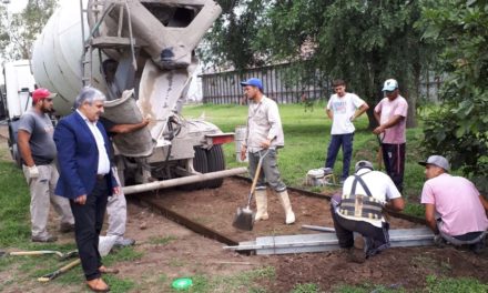 Las Higueras: Avanzan las obras de refuncionalización del predio del ferrocarril