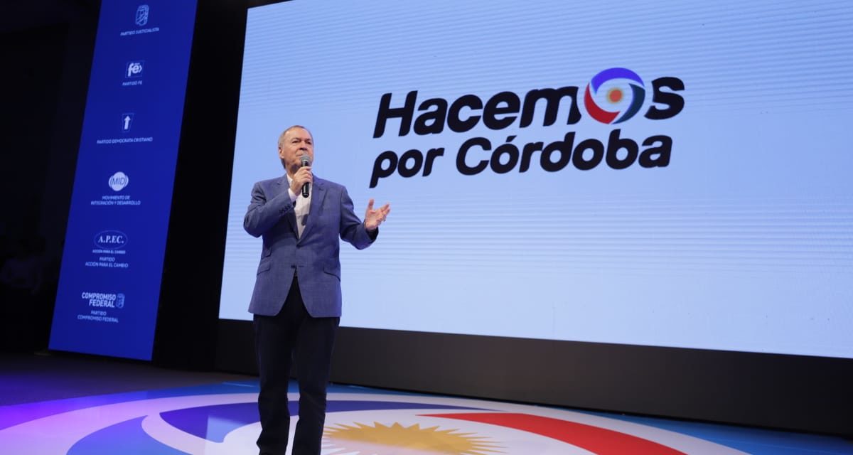 Presentaron «Hacemos por Córdoba» en un acto encabezado por Juan Schiaretti