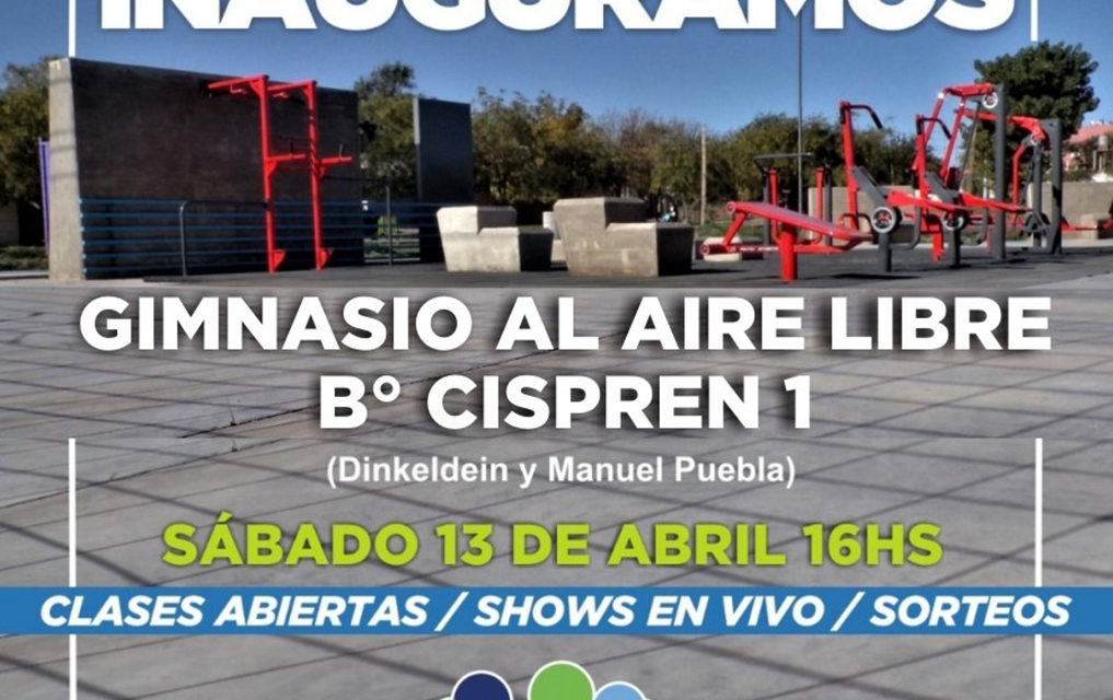 Río Cuarto: nuevo Gimnasio al Aire Libre