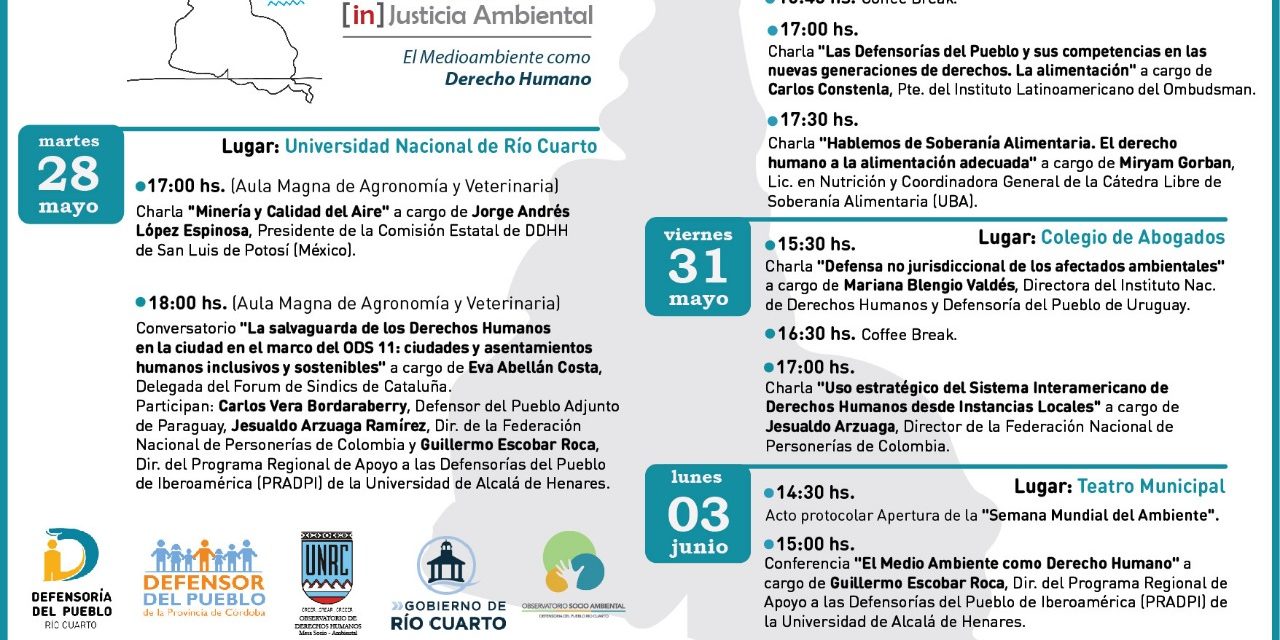 Se desarrollarán las Jornadas Socio Ambientales en la UNRC