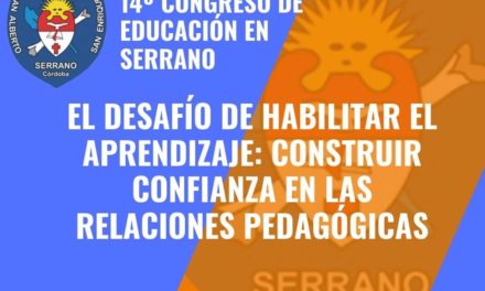 Se realizará el 14° Congreso de Educación en Serrano