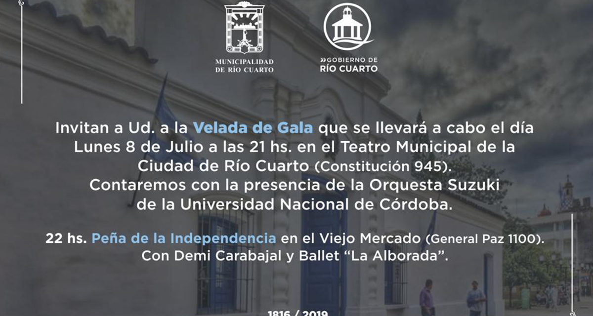 Actividades oficiales por el 9 de Julio