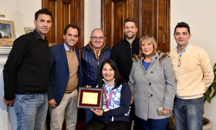 Llamosas recibió a la medallista Paraolímpica Verónica Blanco