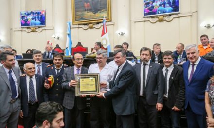 La Legislatura de Córdoba reconoció a la Federación de Bomberos Voluntarios por su 50° Aniversario