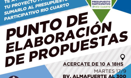 #PP2020: Puntos de Elaboración de Propuestas en sector Alberdi