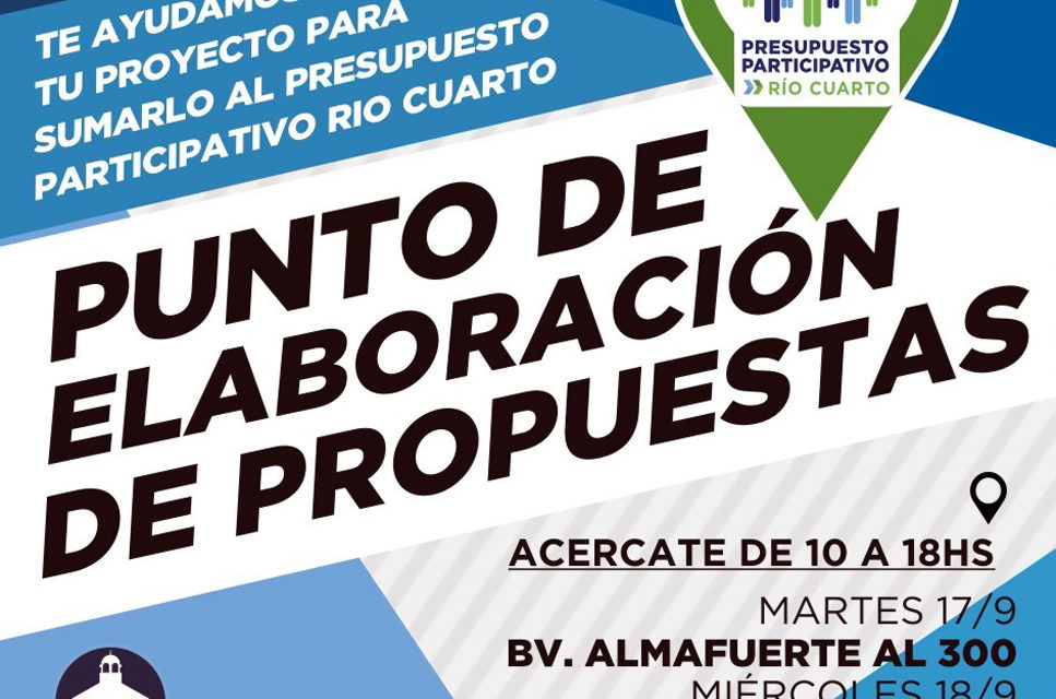 #PP2020: Puntos de Elaboración de Propuestas en sector Alberdi