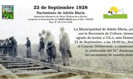 91° Aniversario de Adelia María