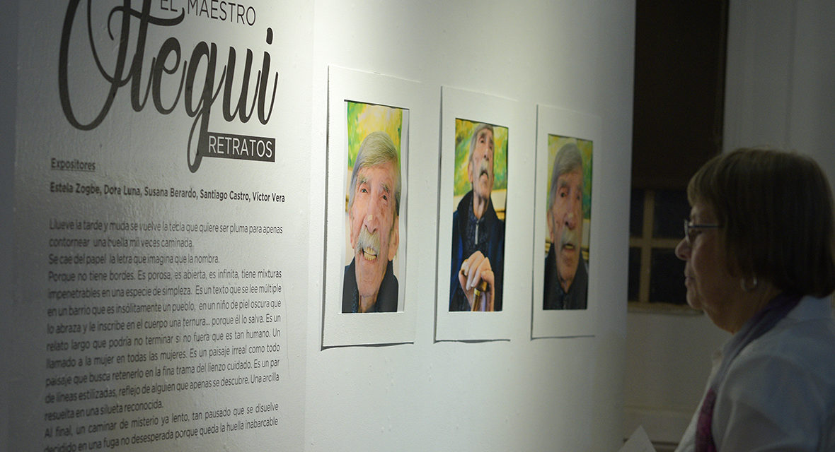 Otegui eterno: muestra de retrato en lo alto de la Casa de Cultura