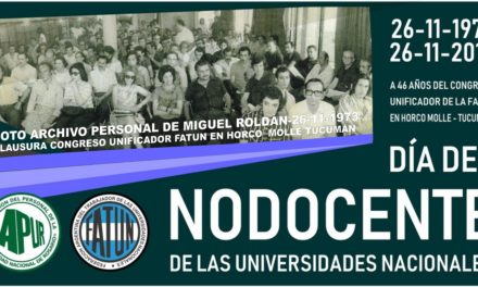 Se celebra hoy el día del nodocente de las universidades nacionales