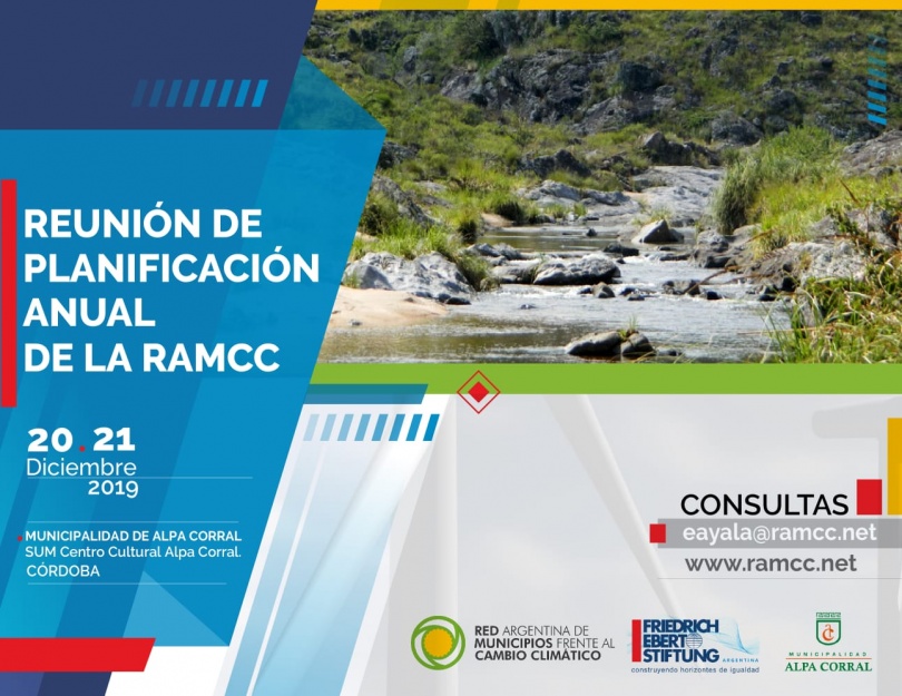 Comienza en Alpa Corral el Encuentro de la Red Argentina de Municipios frente al cambio climático