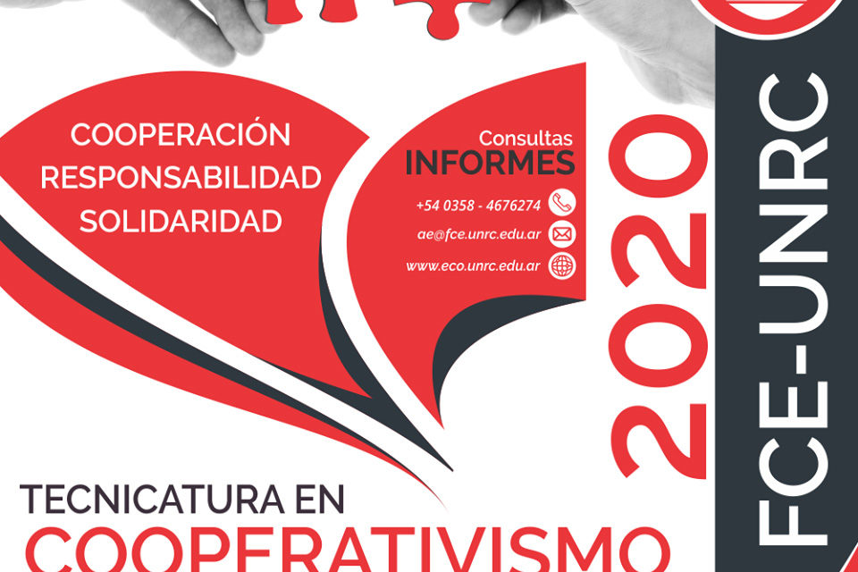Se pone en marcha en la UNRC la Tecnicatura en Cooperativismo y Entidades de la Economía Social