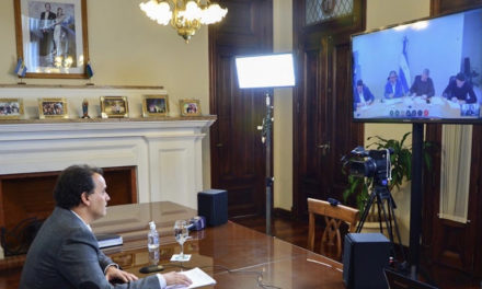 Llamosas mantuvo una videconferencia con el Presidente Alberto Fernández