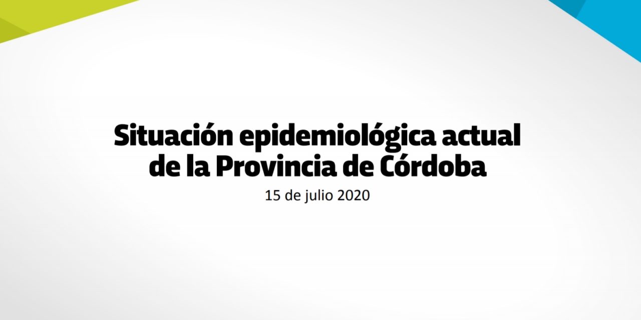 Situación epidemiológica actual de la Provincia de Córdoba