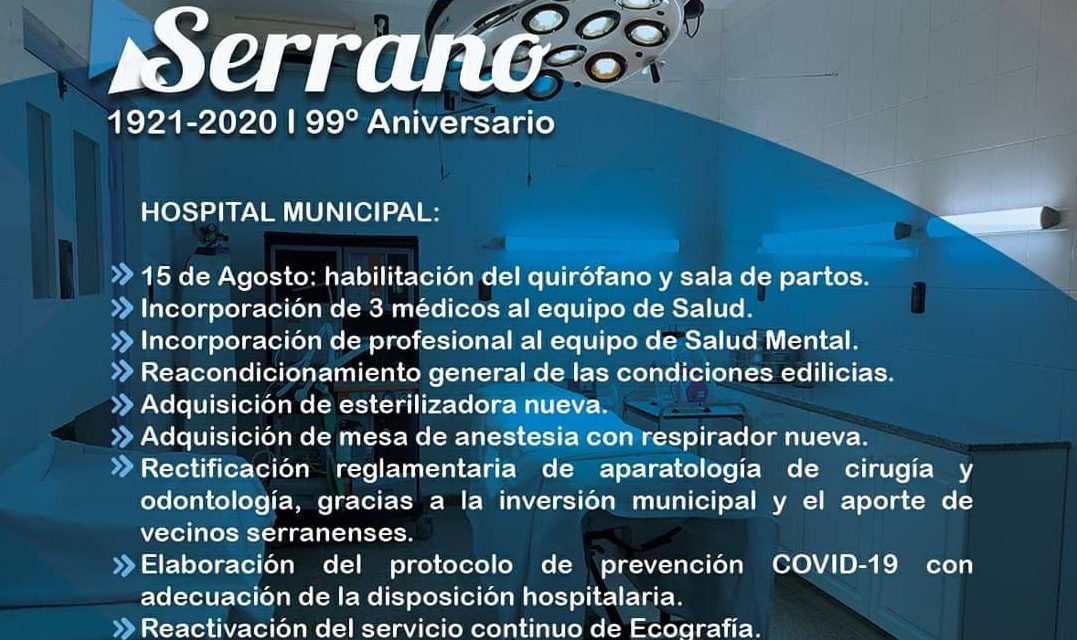 Serrano celebró su 99° aniversario