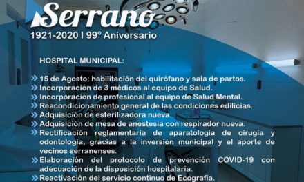 Serrano celebró su 99° aniversario