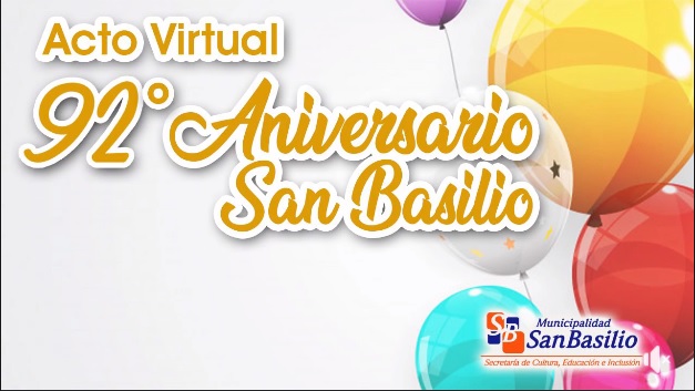 San Basilio celebró su 92° aniversario con un acto virtual