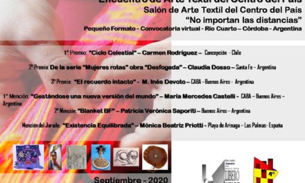 Se realizará el 4° Encuentro de Arte Textil del Centro del País