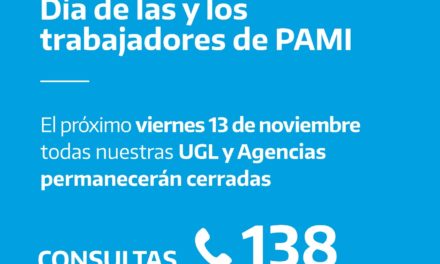 PAMI: Mañana no habrá atención en las agencias