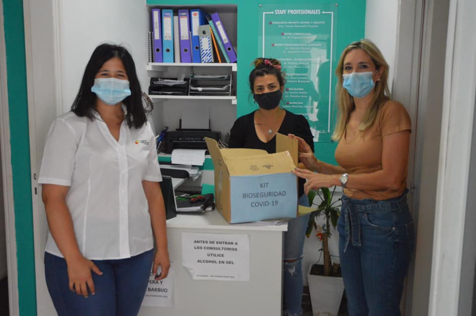 Laboulaye: entrega de kits de bioseguridad