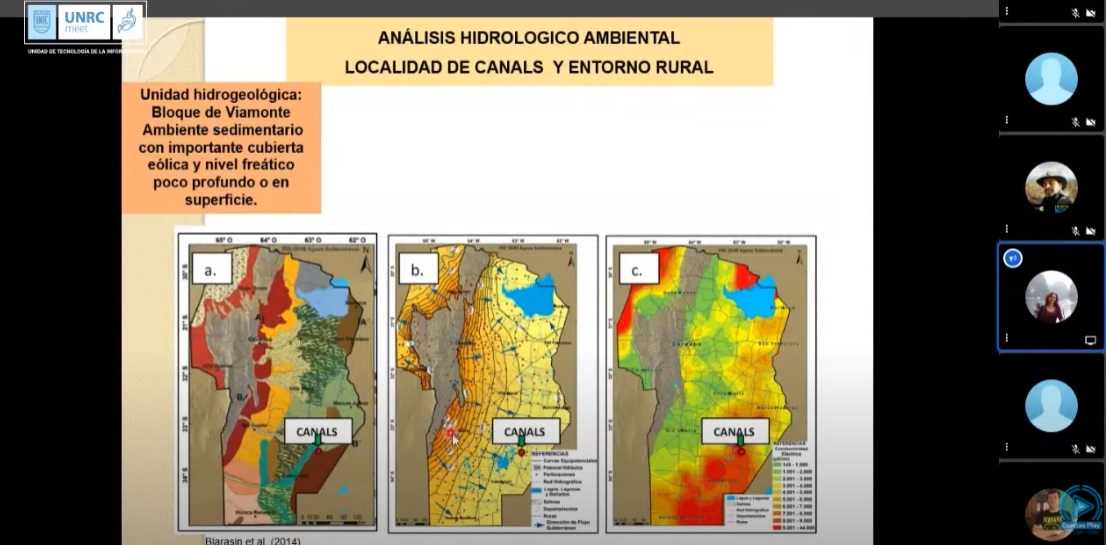 Docentes de Exactas presentaron evaluación de contaminación ambiental en Canals