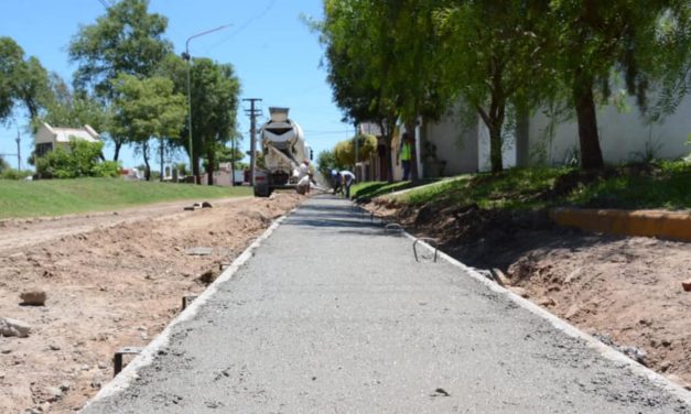 Alejandro Roca: Comenzó la obra de cordón cuneta